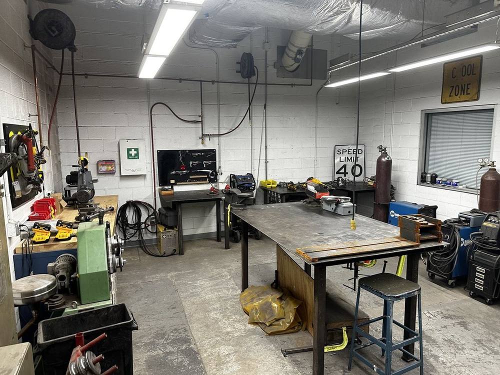 The metal shop where the work was made